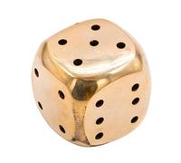 Brass Agarbatti Stand Incense Stick Holder Dice/Pasa Design Shape with Round Edges for Home Purifying Pooja Prayer Home Temple Mandir Office and Gifting (Dice Shape)