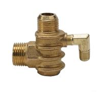 Brass Air Compressor Check Valve 3 Port Male Threaded Cut-off Valve for Air Pump Quick Install High Reliability Replacement Gold 20x16x10mm(20x19x10mm)