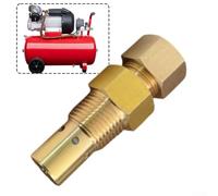 Brass Air Compressor Check Valve with 1/2 in MPT Thread, 19mm x 1.5mm Male Inlet for Air Compressor Tanks and Pressure Switches, Automatic Safety Re