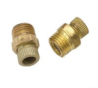 Brass Air Compressor Drain Valve Screw, 2-Pack, for Silent Air Pump Accessories, Easy to Install, Compatible with Screw Compressors