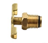 Brass Air Compressor Drain Valve with 1/4" Thread and T-Handle for Workshop & Home Garage Use