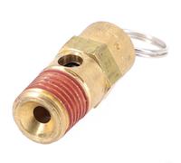 Brass Air Compressor Safety Relief Valve 1/4 Inch Npt Threaded Tank Pressure Release Vent For Pneumatic Tools And Machinery Up To 270 Psi Max Temperature 250 F Yellow Finish Single Pack Unit(250PSI)
