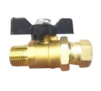 Brass Air Cut-Off Valve M18x1.5 Threads for Truck Trailer Brake, 1 Pack | Solid Forged Copper Construction, One Way Automatic Dustproof Exhaust Hole, High Pressure Leakproof Seal, Heavy Duty