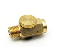 Brass Air Flow Regulator Valve Connector, Compressed Air Pressure Valve for Air Paint Sprayers, for 3/8'' Air Hoses, 1/4 Inch NPT Air Pressure Valve Inline Regulator