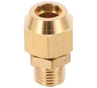 Brass Air Hose Connector 1/4' Npt Thread Straight Fitting | Golden Finish, Sturdy Brass Build, M10 Specification, Portable Design, Applications