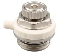 Brass Air Vent Valve For Central Heating Radiators With Adjustable 4 Point 6 Point Release And 1 Inch Threaded Nickel Coating(4 Points * 1/2)