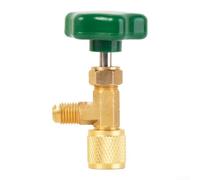 Brass Alloy Bottle Opener 1/4 Inch Threaded Valve(7001) | Fits various cooling systems, green finish, compact 10x5x5cm size, quick operation, efficient design
