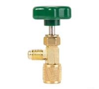 Brass Alloy Bottle Opener 1/4 Inch Threaded Valve(7002) | Fits various cooling systems, green finish, compact 10x5x5cm size, quick operation, efficient design