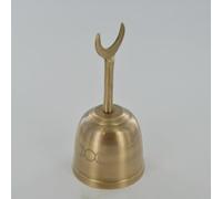 Brass Altar Bell with Triple Moon engraved on the bell, pagan, wiccan, witchcraft