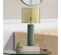 Brass and Green Marble Table Lamp - Lincoln