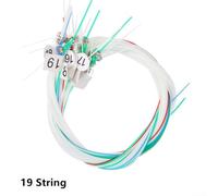 Brass and Nylon Lyre Strings Pack for Multiple Lyre Models Including 15 String 16 String 19 String 21 String and 24 String Variants (19 Nylon Strings)