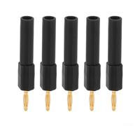 Brass and PA 2mm to 4mm Banana Adapter 5pcs Brass and PA 2mm(black)
