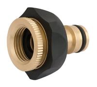 Brass and Rubber Tap Connector, 1/2 - 3/4""