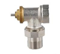 Brass Angle-Type Thermostatic Regulating Valve DN15 or DN20 Without Thermostatic Head for Vertical Installation (DN20)