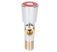 Brass Angle Valve 4 Point Inlet Flow Control for Bathroom Sink Plumbing | Copper Construction, Three Groove Wheel, Anti Skid Thread, Standard Water Supply Pipe Connection, Easy Installation