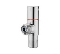 Brass Angle Valve, Ceramic Valve Core and Extended Handwheel | 1 Pc High Flow Shut-Off for Toilet and Sink Plumbing Copper Body, Leak- and Corrosion-Resistant for Bathroom Plumbing