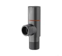 Brass Angle Valve, Ceramic Valve Core and Extended Handwheel | 1 Pc High Flow Shut-Off for Toilet and Sink Plumbing Copper Body, Leak- and Corrosion-Resistant for Bathroom Plumbing