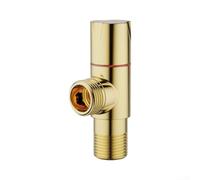 Brass Angle Valve, Ceramic Valve Core and Extended Handwheel | 1 Pc High Flow Shut-Off for Toilet and Sink Plumbing Copper Body, Leak- and Corrosion-Resistant for Bathroom Plumbing
