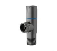 Brass Angle Valve, Ceramic Valve Core and Extended Handwheel | 1 Pc High Flow Shut-Off for Toilet and Sink Plumbing Copper Body, Leak- and Corrosion-Resistant for Bathroom Plumbing