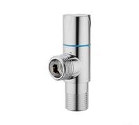 Brass Angle Valve, Ceramic Valve Core and Extended Handwheel | 1 Pc High Flow Shut-Off for Toilet and Sink Plumbing Copper Body, Leak- and Corrosion-Resistant for Bathroom Plumbing