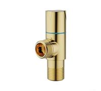 Brass Angle Valve, Ceramic Valve Core and Extended Handwheel | 1 Pc High Flow Shut-Off for Toilet and Sink Plumbing Copper Body, Leak- and Corrosion-Resistant for Bathroom Plumbing