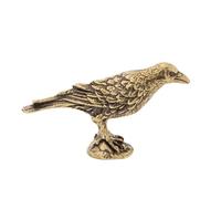 Brass Animal Figurine Ravens Statue Shelf Decor Accent Ravens Decorative Object Tabletop Centerpiece Home Decoration Table Ornament
