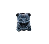 Brass Animal Panda EDC Beads Pendant Jewelry Making Supplies,Personality DIY Outdoors Tools Paracord Beads Charm Lanyard Hand-Woven Accessories (Black)