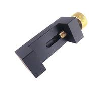 Brass & Anodized Aluminum Ruler Stop by Precision Machined, 7/8'' to 1 1/8'' wide, Ruler Stop Fence for Machinist Rules