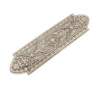 Brass Art Style/Various Designed Fingerplate, Push Plate in Polished Chrome/Satin Nickel (Demas - 260x70mm, Satin Nickel) Ideal for Both Classic and Contemporary interiors.