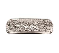 Brass Art Style/Various Designed Fingerplate, Push Plate in Polished Chrome/Satin Nickel (Syana - 202x76mm, Satin Nickel) Ideal for Both Classic and Contemporary interiors