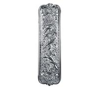Brass Art Style/Various Designed Fingerplate, Push Plate in Polished Chrome/Satin Nickel (Urania - 260x76mm, Polished Chrome) Ideal for Both Classic and Contemporary interiors.