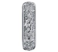 Brass Art Style/Various Designed Fingerplates, Push Plates in Polished Chrome or Satin Nickel (Syana, Satin Nickel)