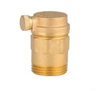 Brass Automatic Air Vent Valve DN15 for Floor Heating & Radiators, High Temperature Resistant -20 to 120°C with Built-in Filter, Vertical Exhaust Valve for HVAC Systems(DN15)