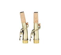 Brass B/C Flat Soprano Saxophone Neck Set 16.7mm Straight Neck Bent Neck Sax Instrument Spare Part Accessories