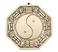 Brass Bagua Mirror Wall Decor for Home and Living Room, Exorcise Evil and Drive Away Spirits, Decorative Tai-chi Feng Shui Ornament Fine Workmanship and Beautiful Appearance