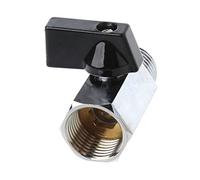 Brass Ball for 1/2" Male to Female Thread Air Compressor Hose Ball Switch Handle Replacement Pneumatic Plumbing Connector Pressure Washer Hose Bib Lockout Device Water Line Shut