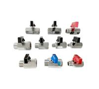 Brass Ball Valve 1/8 1/4 3/8 1/2 3/4 BSP Female Male Thread Hardware 2 Way Ball Valve Copper(1/4",Male to Female)