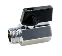 Brass Ball Valve 1/8" 1/4" 3/8" 1/2" BSP Threaded Mini Male to Female air Compressor Water Gas and Oil Shut-Off Valve(Double inner-03)