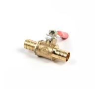 Brass Ball Valve 10mm Shut Off Valve Barbed Hose Pipe Joiner Faucet Connector Adapter for Water Gas Oil (Pack of 1)