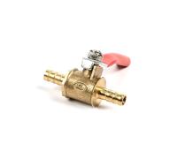 Brass Ball Valve 6mm Shut Off Valve Barbed Hose Pipe Joiner Faucet Connector Adapter for Water Gas Oil (Pack of 1)