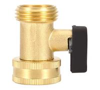 Brass Ball Valve Connector Premium Quality Rustproof 3/4 DN20 Straight Single Pass Hose Fitting for Garden Watering System Irrigation Tool