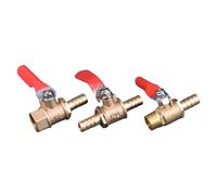 Brass Ball Valves with G1/8 - G3/8 Threads and 8 10mm Barb Fittings for Versatile Plumbing Connections(14)