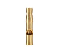 Brass Bamboo Whistle, Loud Version As an Tool for Help and Defense, Ideal for Camping and Hiking