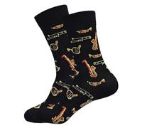Brass Band Socks, Orchestra Present, Trumpet Gift, Saxphone, French Horn, Trombone Gift, Music Socks, Music Teacher Gift. UK Size 7-10
