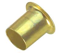 Brass Banjo Shelf Support Pegs Banjo Shelf Support Push-in Sockets Strong Heavy Duty Metal Shelf Support Pegs Banjo Style Bookcase Socket 6mm Pack of 50