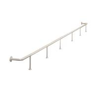 Brass Bar Foot Rail, Heavy Duty Foot Rest for Bar Stools, Industrial Style Undercounter Rail for Commercial Bar, Restaurant, Kitchen Island(Silver,10FT/3.05M)