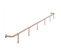 Brass Bar Foot Rail, Heavy Duty Foot Rest for Bar Stools, Industrial Style Undercounter Rail for Commercial Bar, Restaurant, Kitchen Island(Brass,8FT/2.44M)
