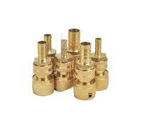 Brass Barb Hose Adapter for Garden Irrigation - Quick Connect Male Fitting, 6/8/10/12/14/16/19/25mm(B25mm)