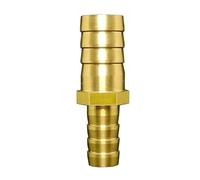 Brass Barb Pipe Fitting 4mm 5mm 6mm 8mm 10mm 12mm 14mm 16mm 18mm 20mm 2 Way Straight Hose Barb Brass Pipe Fitting Reducer Coupler Connector(10-8mm)