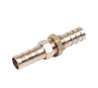 Brass Barb Pipe Fitting Straight Elbow T Y X Shape 2 3 4 Way Connector for 6mm to 19mm 8mm 10mm 14mm 16mm 4mm Copper Tube,Straight with Screw,16mm Barb
